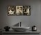Citrus; 3 Pcs Halloween Ghost Wall Art Set, Retro Horror Bathroom Decor Prints, Gothic Dark Academia Black Cat Ghost Posters, Creepy Cute Unframed Canvas Pictures; Category:Halloween Decorations; Image:3